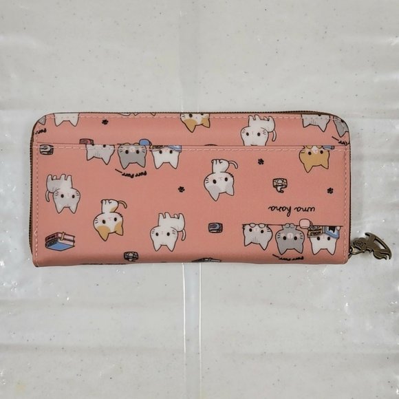 Waterproof Cat Long Wallet Fits Phone & Bills - Picture 10 of 16